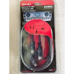 NIB Casio MMCABLE Universal PC MIDI Connector Cable for Portable Keyboards New